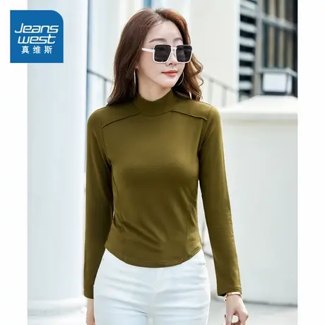 VO真维斯女装 2025秋季新款女款韩式商务风简约大气时尚针织上衣商品大图