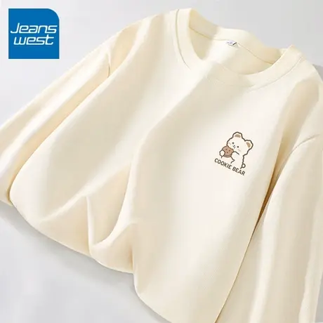 KV真维斯圆领卫衣女春秋季2025新款宽松外套女装休闲小个子上衣女图片