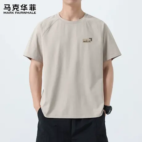 马克华菲短袖男款2025新款夏季跑步速干男士上衣宽松健身运动衣X商品大图
