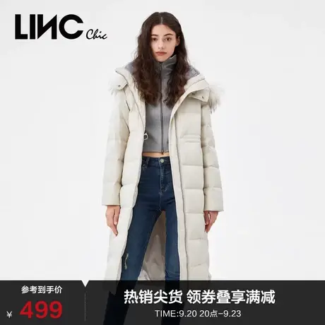 LINCCHIC金羽杰羽绒服女修身轻薄中长款羽绒服女冬季外套2088502图片