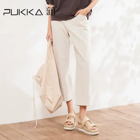 蒲PUKKA 棉质牛仔裤女2025春季新款萝卜裤商品大图