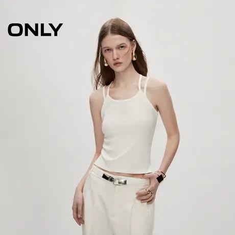 ONLY奥莱奥莱春季辣妹百搭舒适纯色修身短款吊带T恤女图片