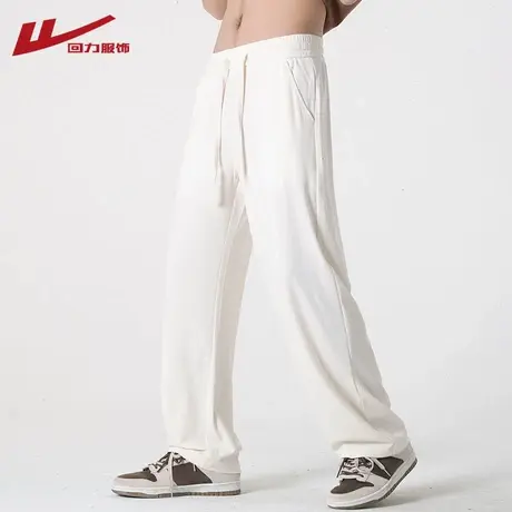 回力裤子男夏季薄款2025新款垂感阔腿卫裤宽松直筒运动裤休闲长裤商品大图