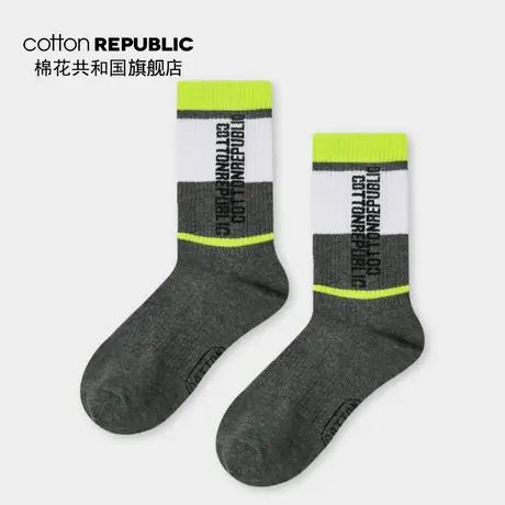 @Cotton Republic/棉花共和国女士中筒袜秋冬潮袜休闲棉质情侣袜图片