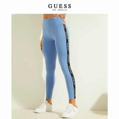 GUESSATHLEISURE女士休闲字母LOGO高弹舒适打底裤图片
