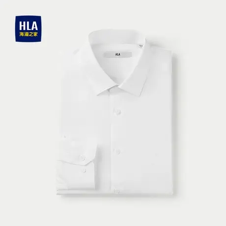 HLA/海澜之家尖领长袖正装衬衫2025秋季新款商务通勤婚庆衬衣男图片