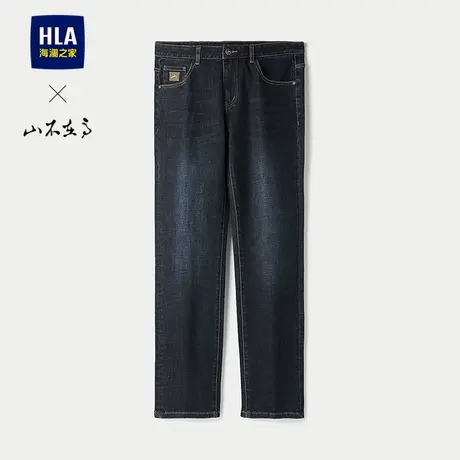 HLA/海澜之家山不在高系列牛仔裤2025秋新款微弹中腰五袋款裤子男图片