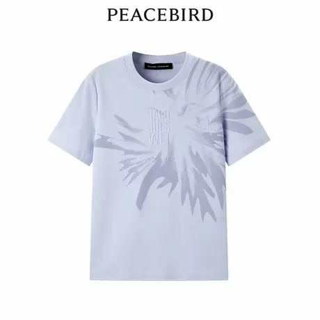 【来了就好】太平鸟印花图案时尚短袖T恤针织衫A1CNE2180商品大图