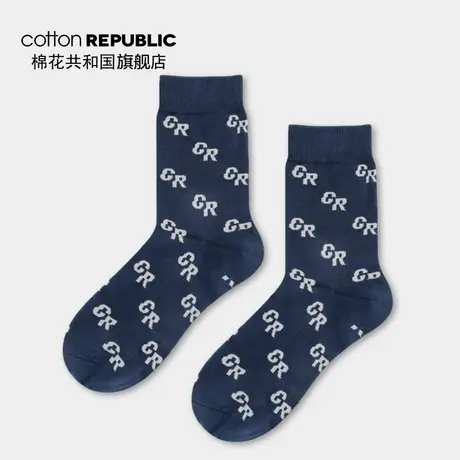 @Cotton Republic/棉花共和国男士中筒袜秋冬款棉质休闲袜图片