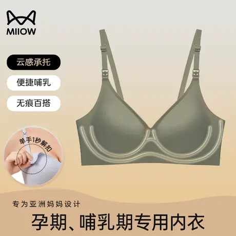 猫人孕妇内衣怀孕期专用聚拢收副乳防下垂哺乳文胸女舒适产后喂奶图片