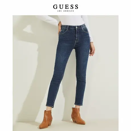GUESS女士纯色休闲舒适潮流直筒牛仔裤-YL4D1193商品大图