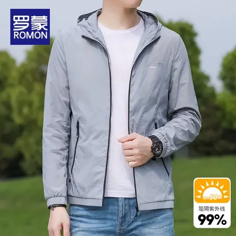 罗蒙防晒衣男士2025年夏季新款轻薄透气冰丝防紫外线防晒服外套男商品大图