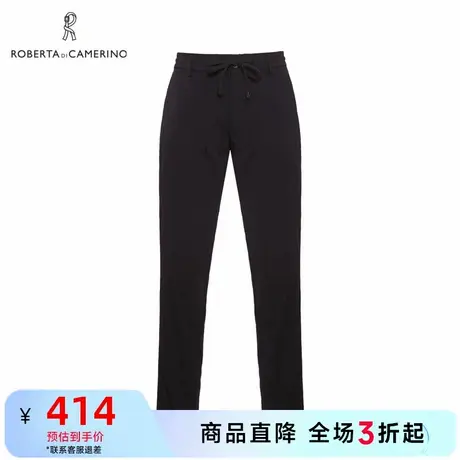 ROBERTA诺贝达秋男装纯色休闲时尚款直筒微弹长裤商品大图