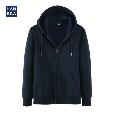 断码清仓2024秋冬连帽卫衣男开衫加绒加厚运动休闲拉链外套上衣潮图片