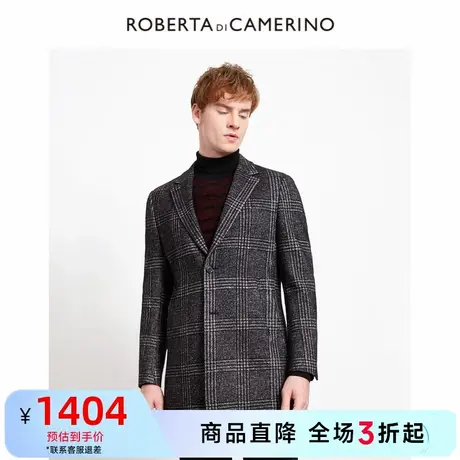 诺贝达轻奢男装外套冬季新品时尚休闲百搭中长款毛衣大衣男商品大图