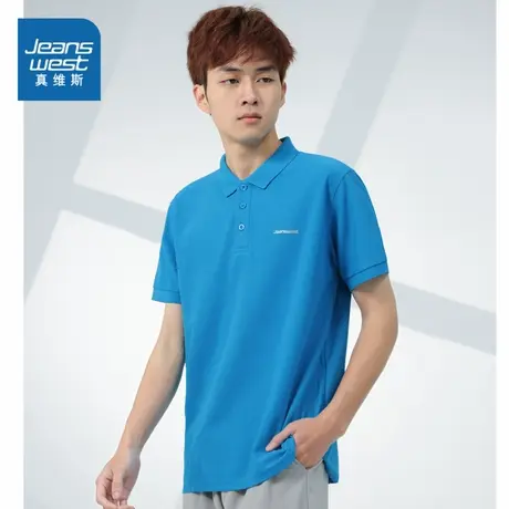 DS真维斯男装潮流运动风翻领POLO衫夏季青年学生短袖上衣男款衣服图片