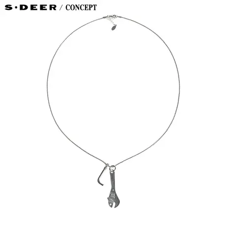 【新品】sdeer圣迪奥专柜正品女装复古金属趣味挂坠项链5184340图片