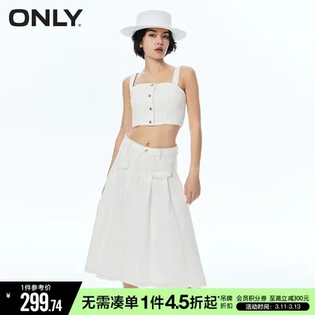 ONLY秋季气质复古辣妹半身裙套装牛仔连衣裙女|123242081商品大图