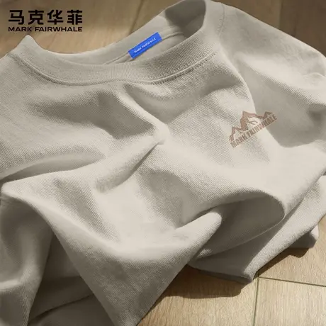 【重磅纯棉】马克华菲夏季短袖t恤男2025新款潮牌印花半袖上衣服X图片