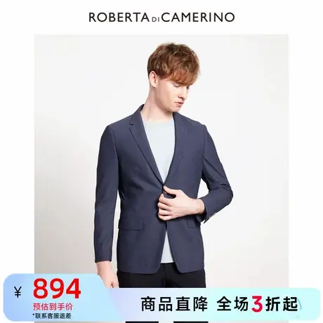 【春季新品】ROBERTA诺贝达春男装单西服纯色休闲西装商务外套商品大图