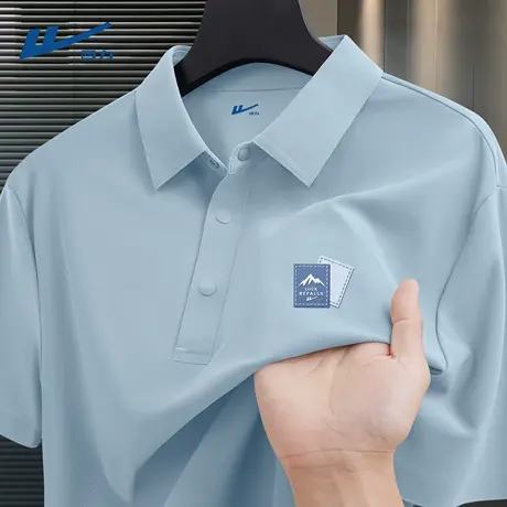 回力polo衫男士潮牌痞帅男生短袖宽松舒适休闲亲肤速干夏装t恤男D图片