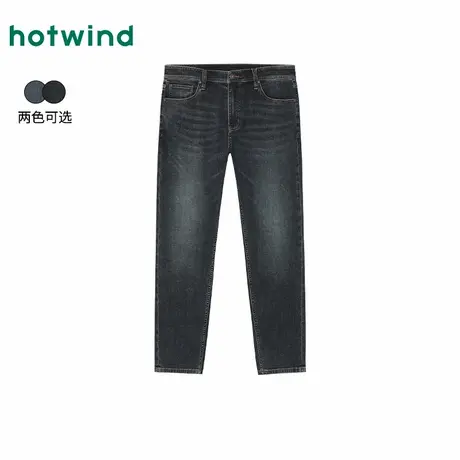 热风2025年秋季新款男士经典小锥牛仔裤商品大图