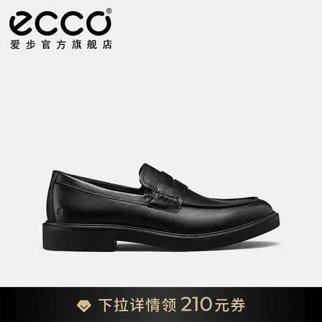 ECCO爱步男士乐福鞋 24年新款牛皮皮鞋男款豆豆鞋 都市伦敦525654商品大图