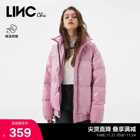 LINCCHIC金羽杰羽绒服女情侣款面包服短款羽绒服女冬季N21801124商品大图