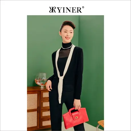 YINER音儿女装2023春季毛针织衫8233106200商品大图