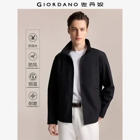 佐丹奴外套男装复合摇粒绒破骨立领梭织夹克外套 01074708图片