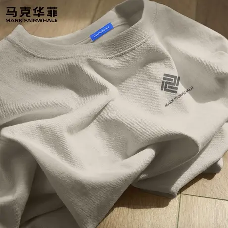 【重磅纯棉】马克华菲短袖t恤男夏季2025新款美式复古半袖上衣潮X图片