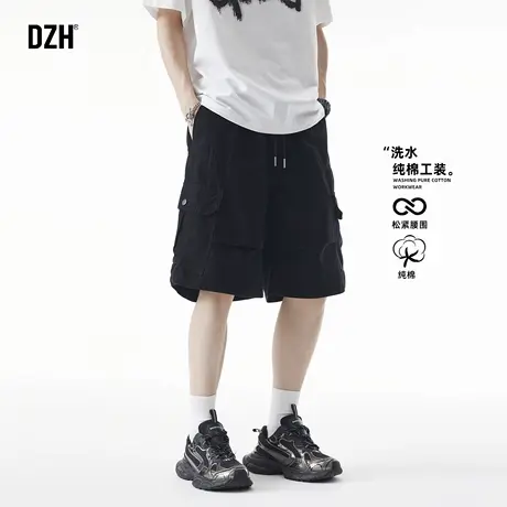 男士250g重磅纯棉工装短裤男款2025新款美式五分裤纯棉休闲裤潮牌商品大图