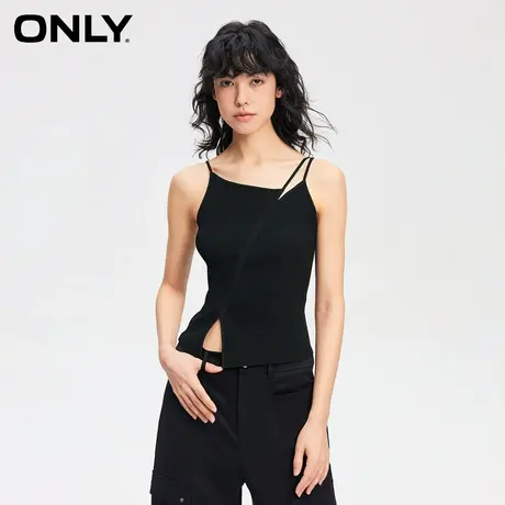 ONLY奥莱夏季时尚设计感修身开衩吊带针织衫女商品大图