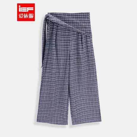 IEF/爱依服长裤2025夏季新款法式文艺知性气质休闲通勤百搭阔腿裤商品大图