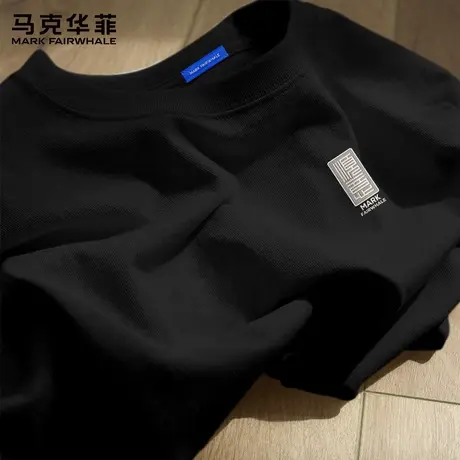 【重磅纯棉】马克华菲短袖t恤男夏季2025新款圆领印花休闲半袖潮X图片
