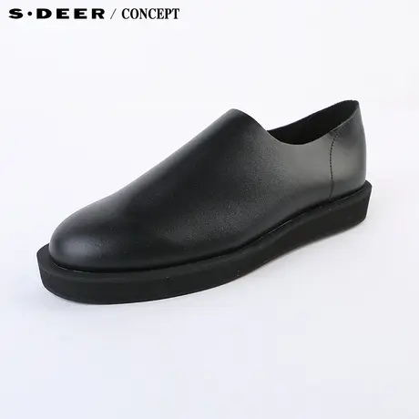 【新品】sdeer圣迪奥专柜正品女春装简约易穿搭敞口皮鞋S15483979图片