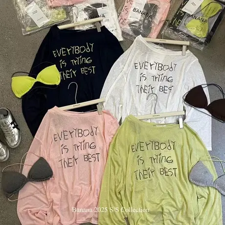 韩国东大门夏季新款时尚洋气斜肩长袖T恤女宽松慵懒风ins防晒罩衫图片