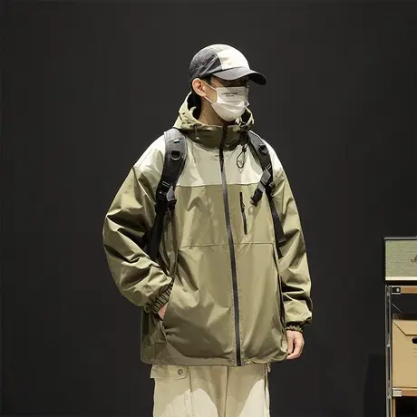 回力三合一冲锋夹克外套男士春秋季户外休闲连帽工装防风登山衣服图片