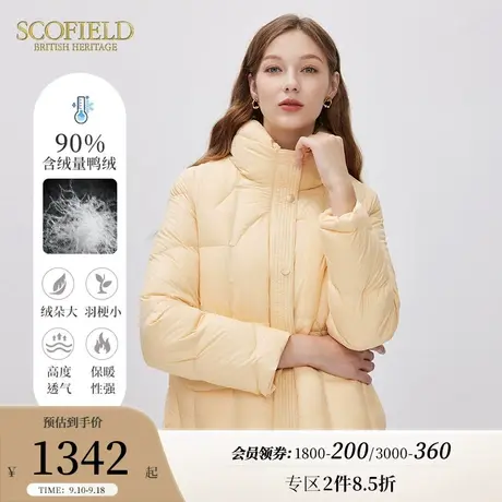 Scofield女装秋冬新品轻薄云朵短款宽松休闲蓬松舒适羽绒服商品大图