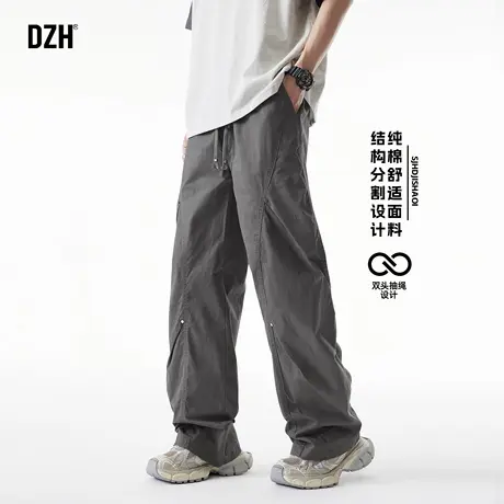 男士纯棉工装裤男直筒宽松2025新款伐木裤夏季薄款裤子男款老爹裤商品大图