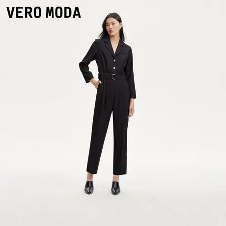 Vero Moda奥莱连体裤女秋冬新款可拆腰带九分裤时尚通勤显瘦流行商品大图