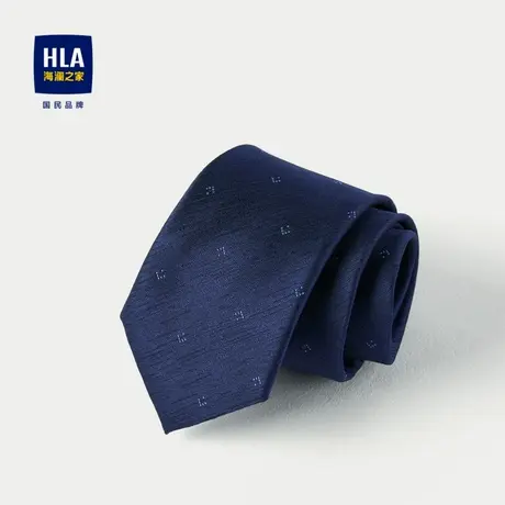 HLA/海澜之家箭头型领带2025新小花型点缀商务休闲质感花纹领带男商品大图