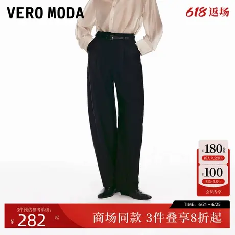 Vero Moda休闲裤女2025夏季新款高腰显瘦香蕉裤简约时尚3252PL023图片