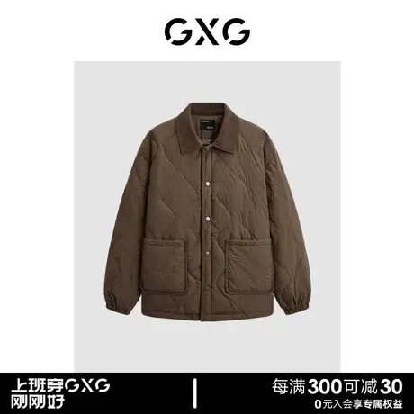 GXG 简约柔软轻薄保暖翻领羽绒服男士 23年清仓款商品大图