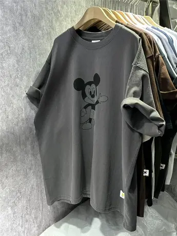 美式复古卡通减龄短袖T恤女春夏2024新款宽松纯棉半袖上衣潮商品大图