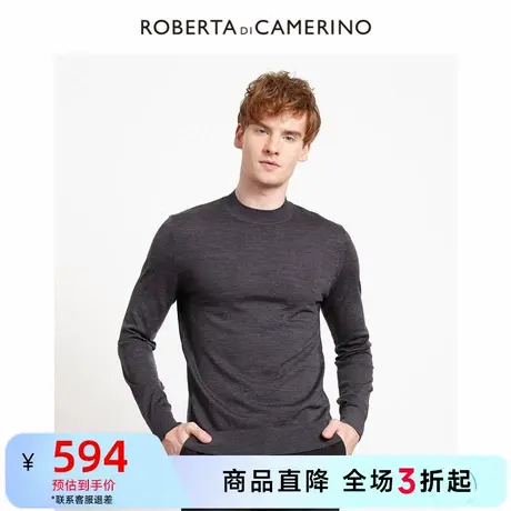 ROBERTA诺贝达秋季男装休闲毛衫针织衫套头羊毛衫男商品大图