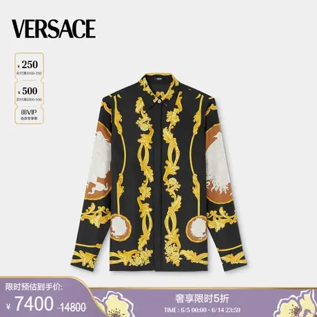 【季末优惠】VERSACE/范思哲 女士Cameo真丝衬衫图片