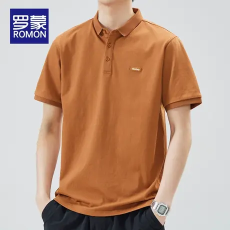 罗蒙POLO衫男士短袖t恤夏季薄款透气宽松潮流百搭男装休闲上衣服商品大图