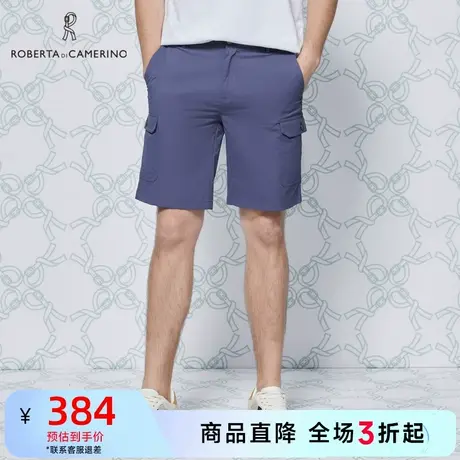 ROBERTA诺贝达夏季男装个性透气五分裤时尚潮流短裤男图片