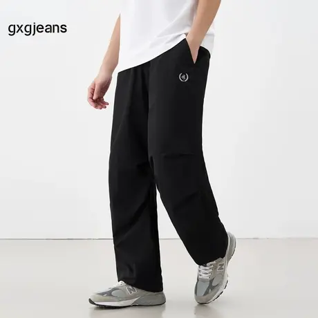 【1978系列】gxgjeans男装 休闲裤秋季伞兵裤宽松直筒工装裤图片